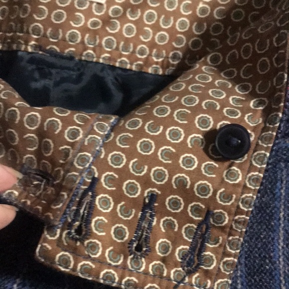 Vintage Free People Blue Twill Flare leg Pants - Picture 9 of 13